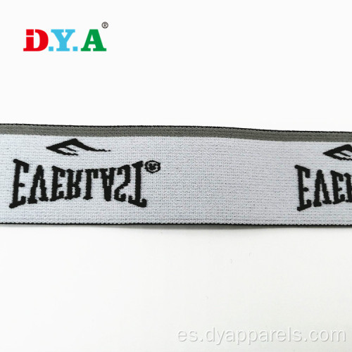 Jacquard elástica de la banda elástica superficie de 32 mm elastic en negro